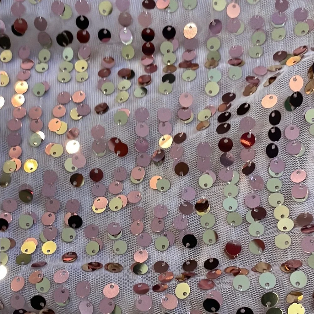 Wonder Nation Light Pink Sequin Lined Girls Dress - Picture 5 of 8